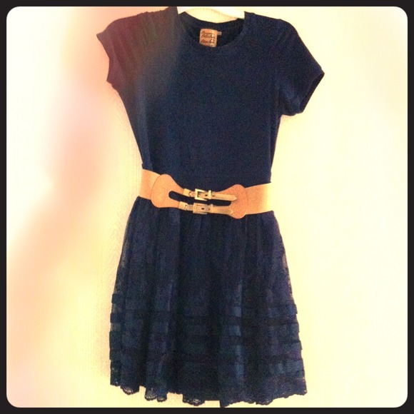 Twelve by Twelve Dark blue floral dress