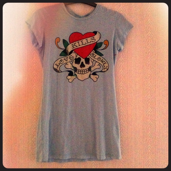 Ed Hardy skull t shirt