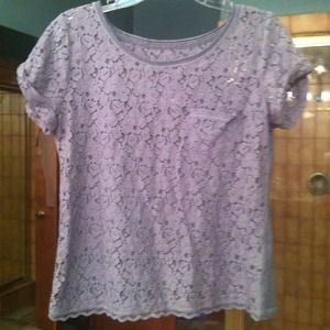 REDUCED! Lace T-Shirt by Abercrombie & Fitch.