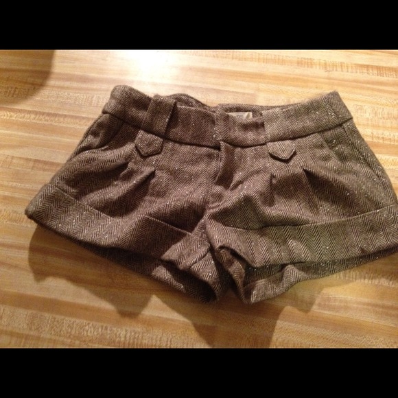 SOLD!!!!Forever 21 Heritage shorts with shimmer
