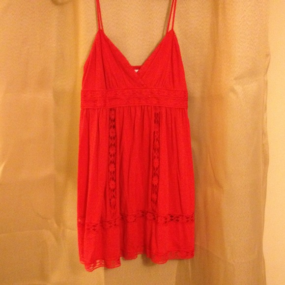 Red tank top