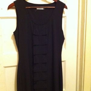 Calvin Klein LBD w/ front ruffle detail