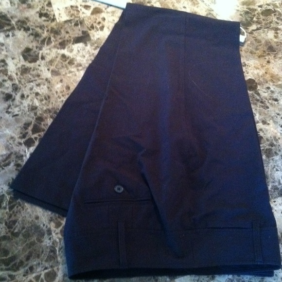 Loft 8L long dress pants navy tall reserved