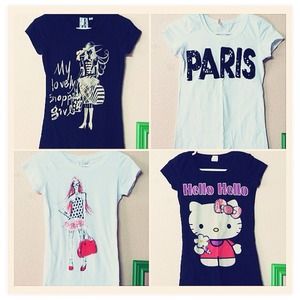 B&W tee shirt bundle