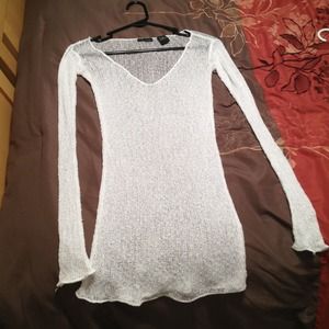 VS open-stitch cover-up sweater