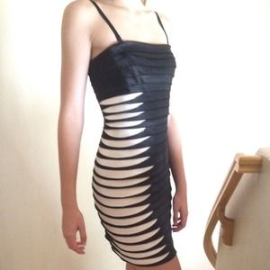 Black bcbg dress