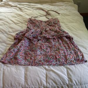 Paisley tiered dress