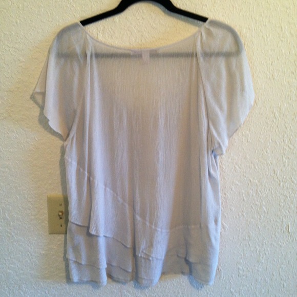 Ruffled Deep Neck T - Picture 3 of 4