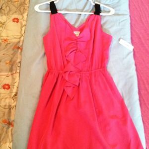 Ruffle front mini dress or tunic style shirt