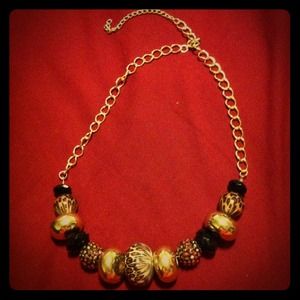 Animal print necklace