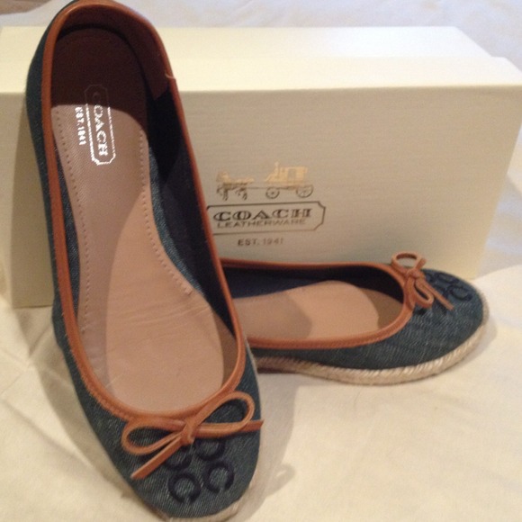 Coach "Darcelle Denim" espadrilles.