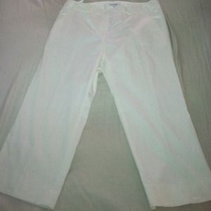 White Calvin Klein capris