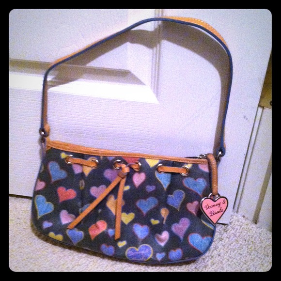 Dooney & Bourke Multi-Colored Heart Bag - Picture 1 of 4