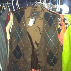 Grade school charm suede vest. Flat rate shipping