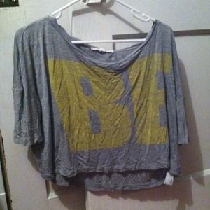 Be Happy cropped tee