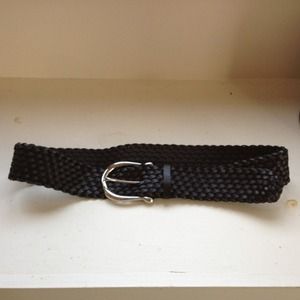 Michael Kors black weave leather belt
