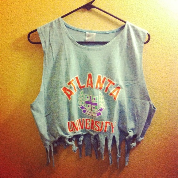 Homemade Fringe Crop Top