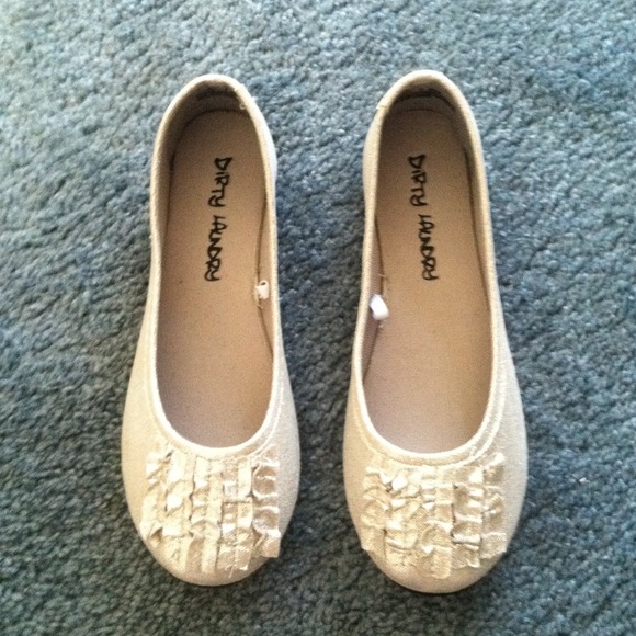 Silver ballerina flats SO CUTE! Never worn!
