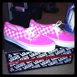 Fluorescent pink vans
