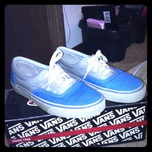 Grey and blue vans