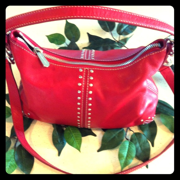 Michael Kors purse - RED - Leather - EUC - Picture 1 of 4