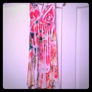 Pink and orange dress