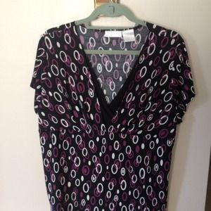 Black blouse. Size 1x