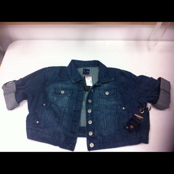 Denim plus size jacket