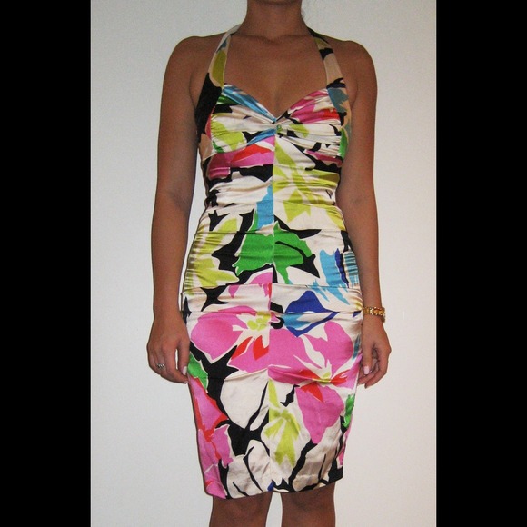 SOLD! Bright floral Cache dress!! - Picture 2 of 4