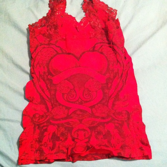 Spaghetti Shirt With Rhimestone - Picture 3 of 3
