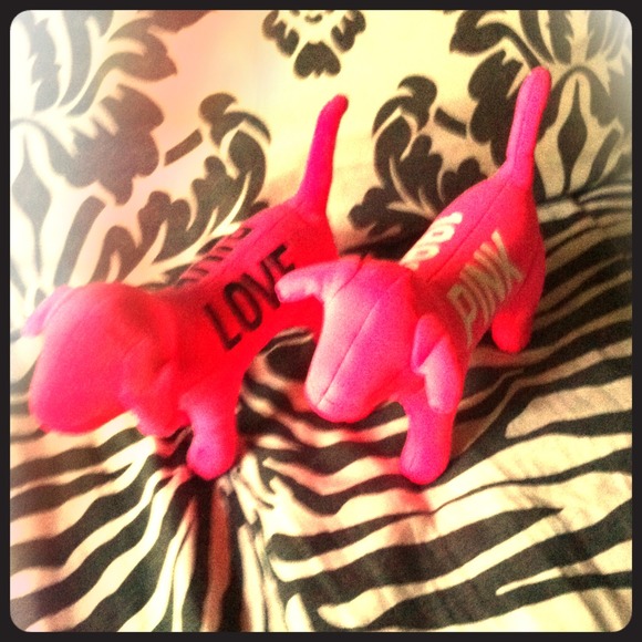 Pink Victoria  secret dogs