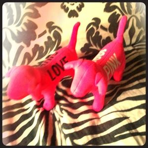 Pink Victoria  secret dogs