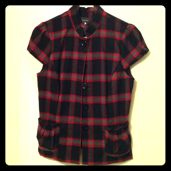 Plaid Red/Black/Grey Forever 21