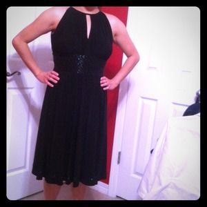 Black evening gown