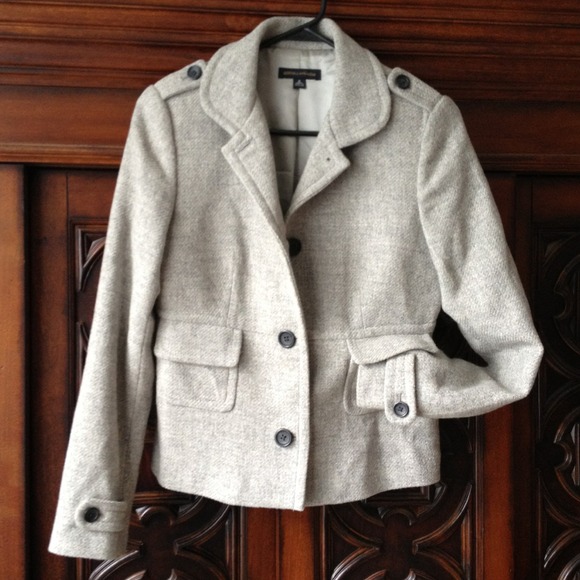 RESERVED~Banana Republic Gray Wool Jacket