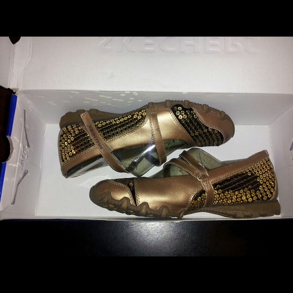 Skechers Gold Sequined Flat **NEW**