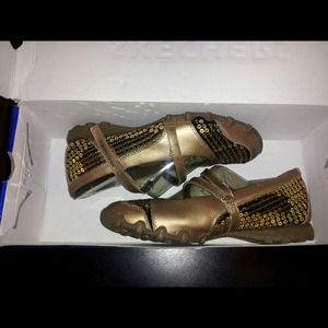 Skechers Gold Sequined Flat **NEW**