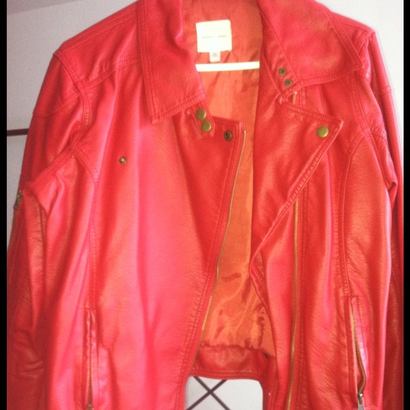 Faux leather jacket