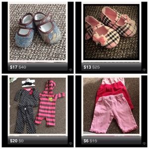 BUNDLE Huge lot of baby girl clothes and shoes!