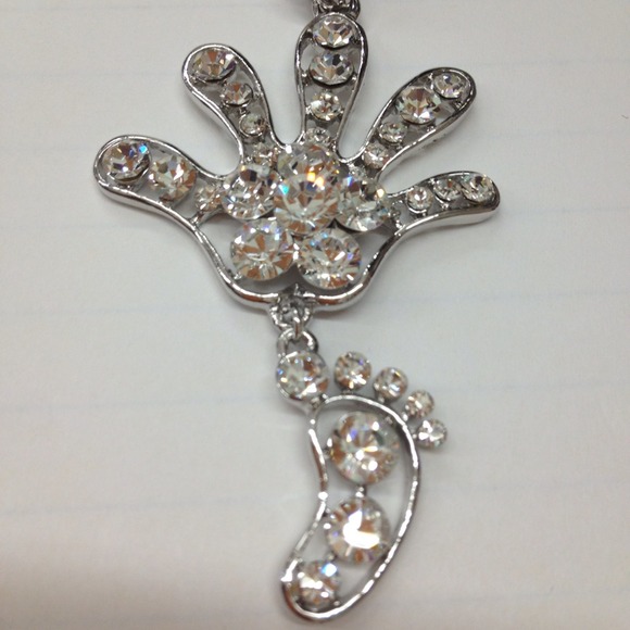 Little hand and foot necklace