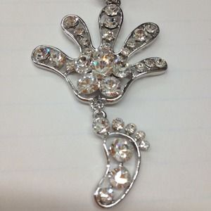 Little hand and foot necklace