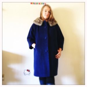 Make an offer! Vintage blue fur coat