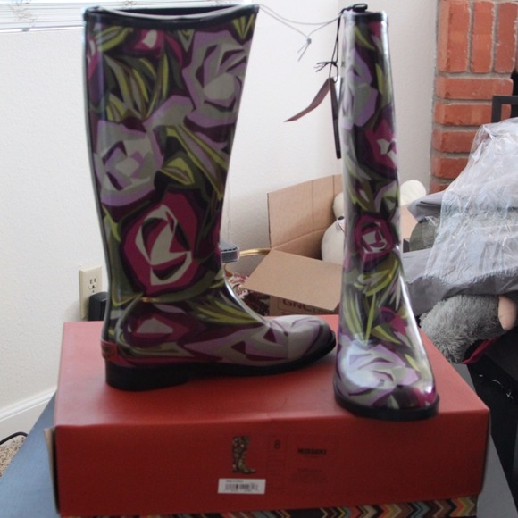 Missoni for Target rainboots