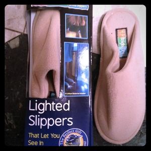 Shoes - BRAND NEW SLIPPERS WITH AUTO-SENSOR LIGHT- Shoes - BRAND NEW SLIPPERS WITH AUTO-SENSOR LIGHT-
