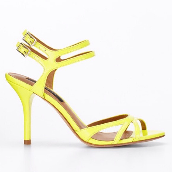 SOLD Neon strappy heels - Picture 2 of 2