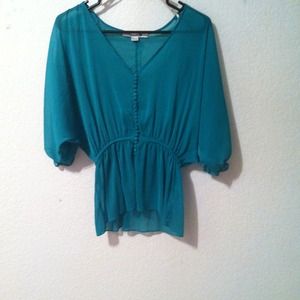 Forever 21 Babydoll Sheer Top