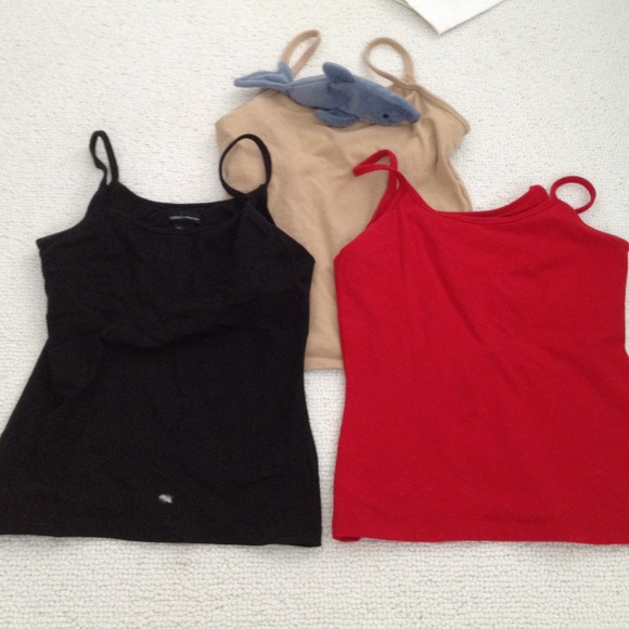 Three cotton bra top tanks - Picture 1 of 2