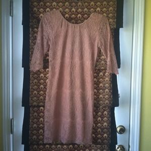 Dresses & Skirts - RESERVED~Light Pink All-over Lace Dress Dresses & Skirts - RESERVED~Light Pink All-over Lace Dress