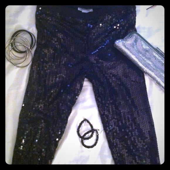**Sequin leggings**