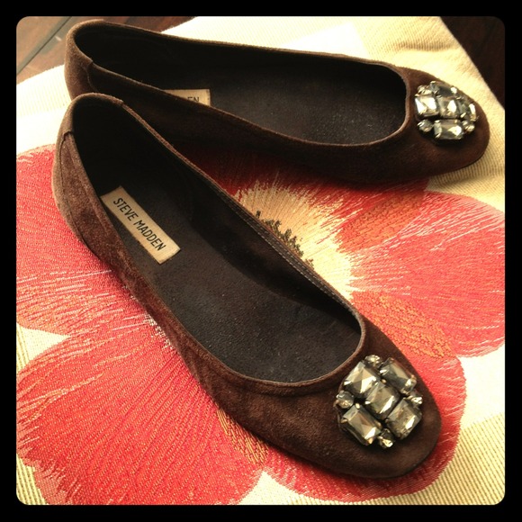 ❌Reserved for steph❌Brown suede ballet flats